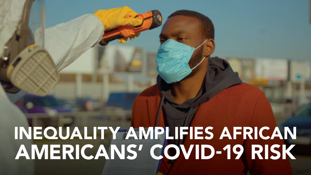 Inequality Amplifies African Americansʼ COVID-19 Risk