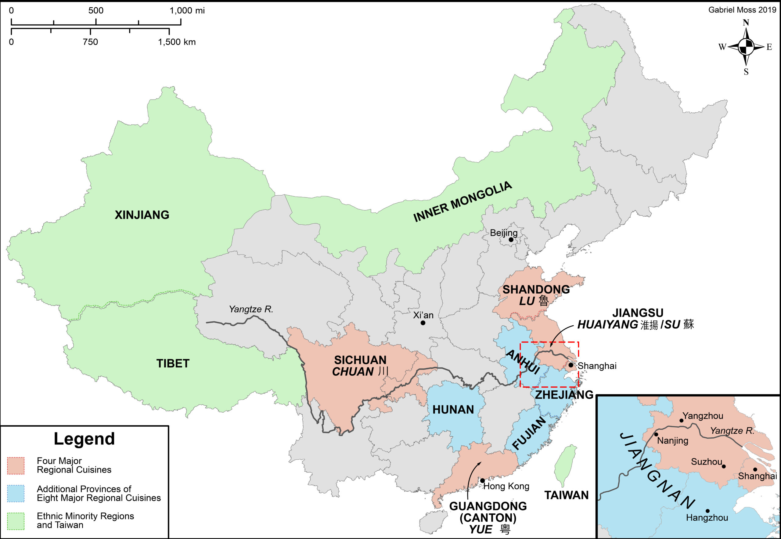 A map of China's culinary regions