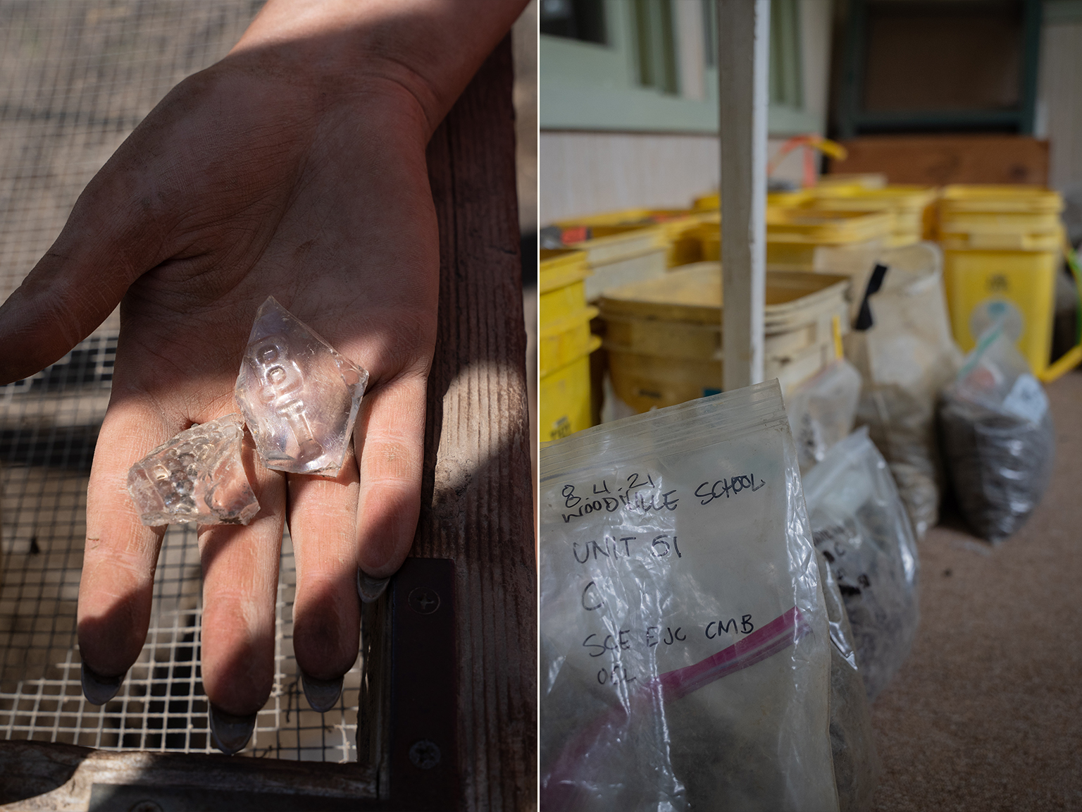 soda bottle glass in a person's hand