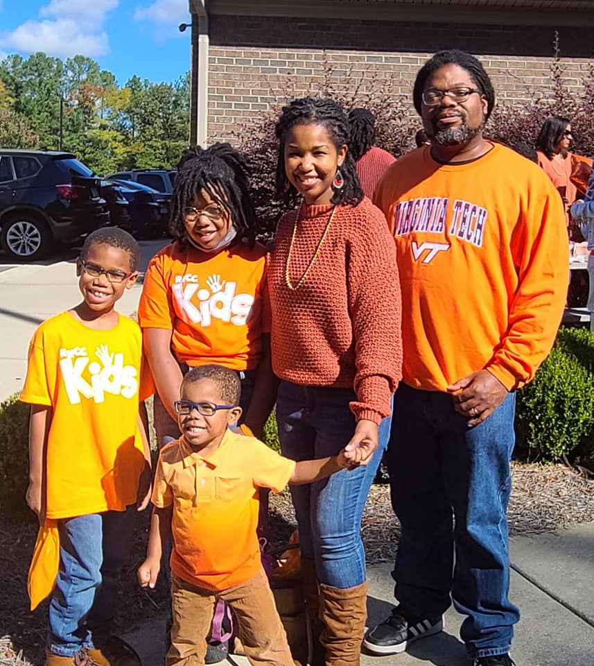 Lamar Graham, his wife, and three children