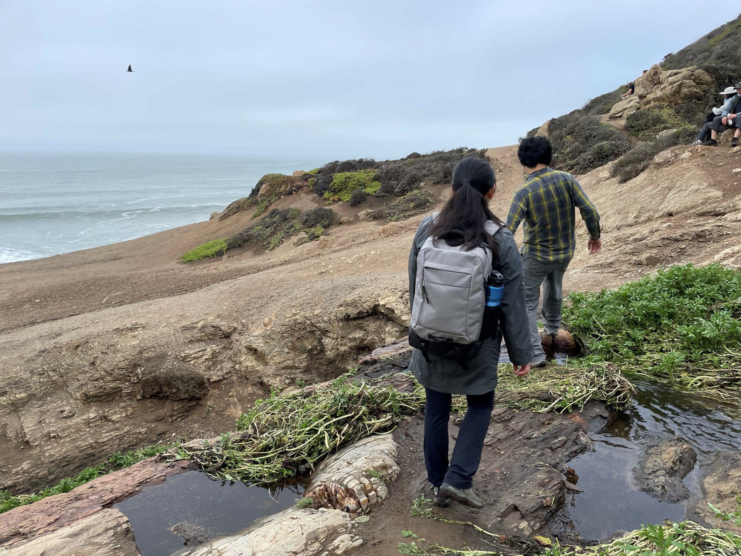 Sato and his partner Carolina hiking in Point Reyes, California.