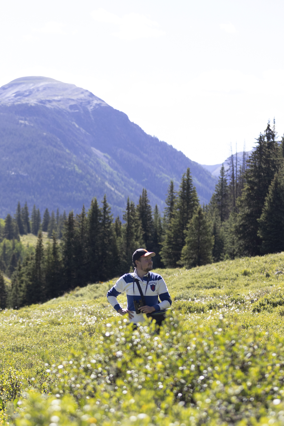 Nico Frasson searches for birds