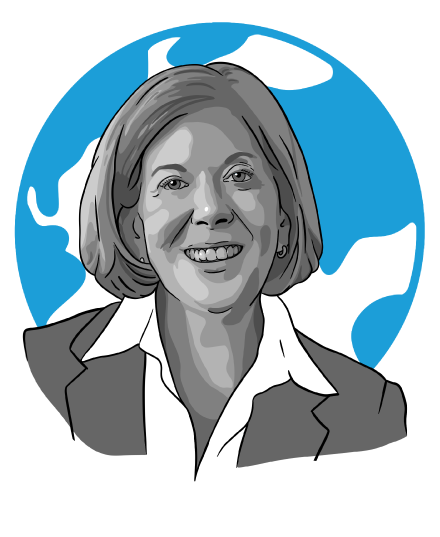 Illustrative portraits of Barbara Rimer