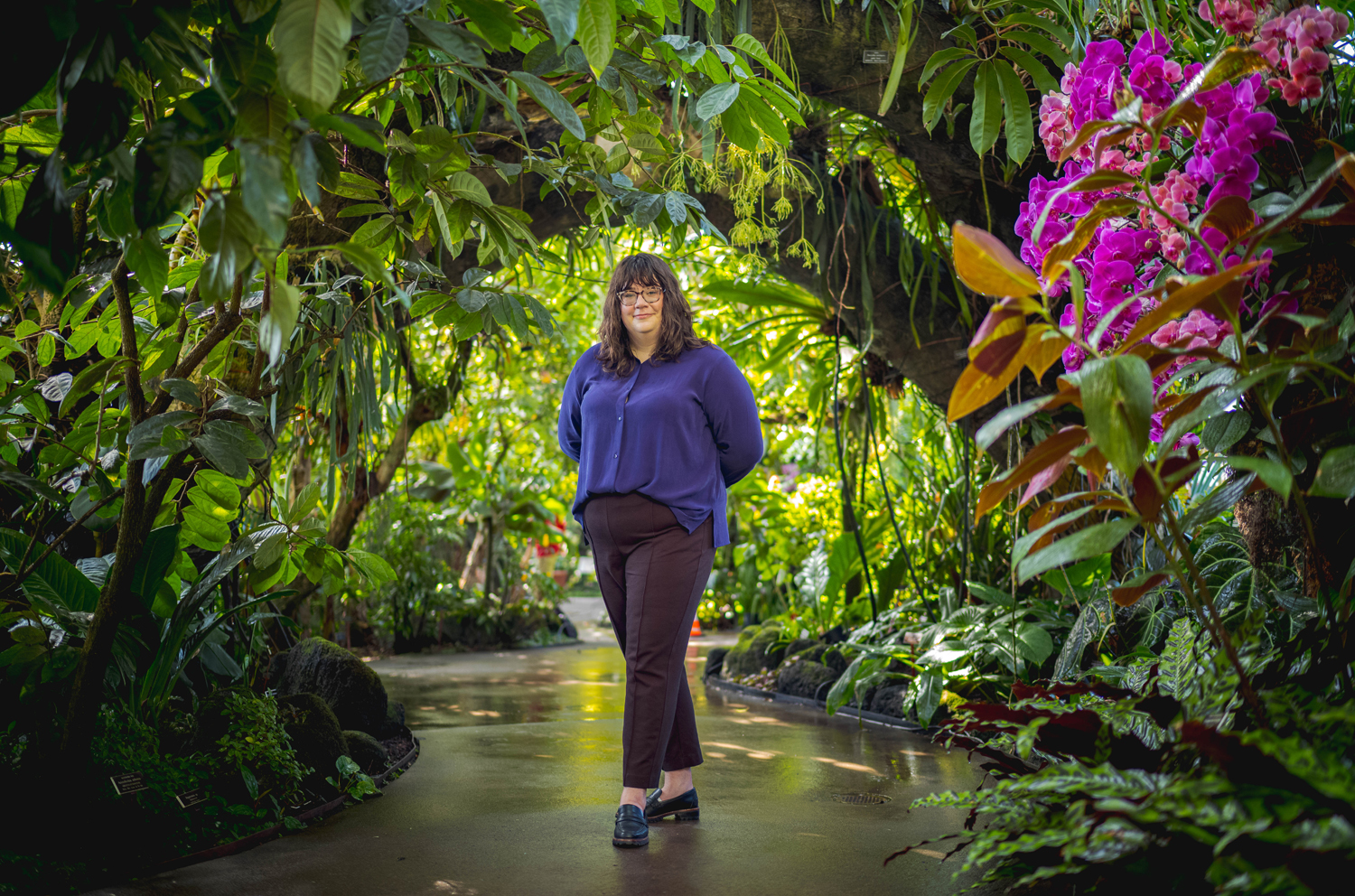 Claire Bunschoten at the NY Botanical Garden