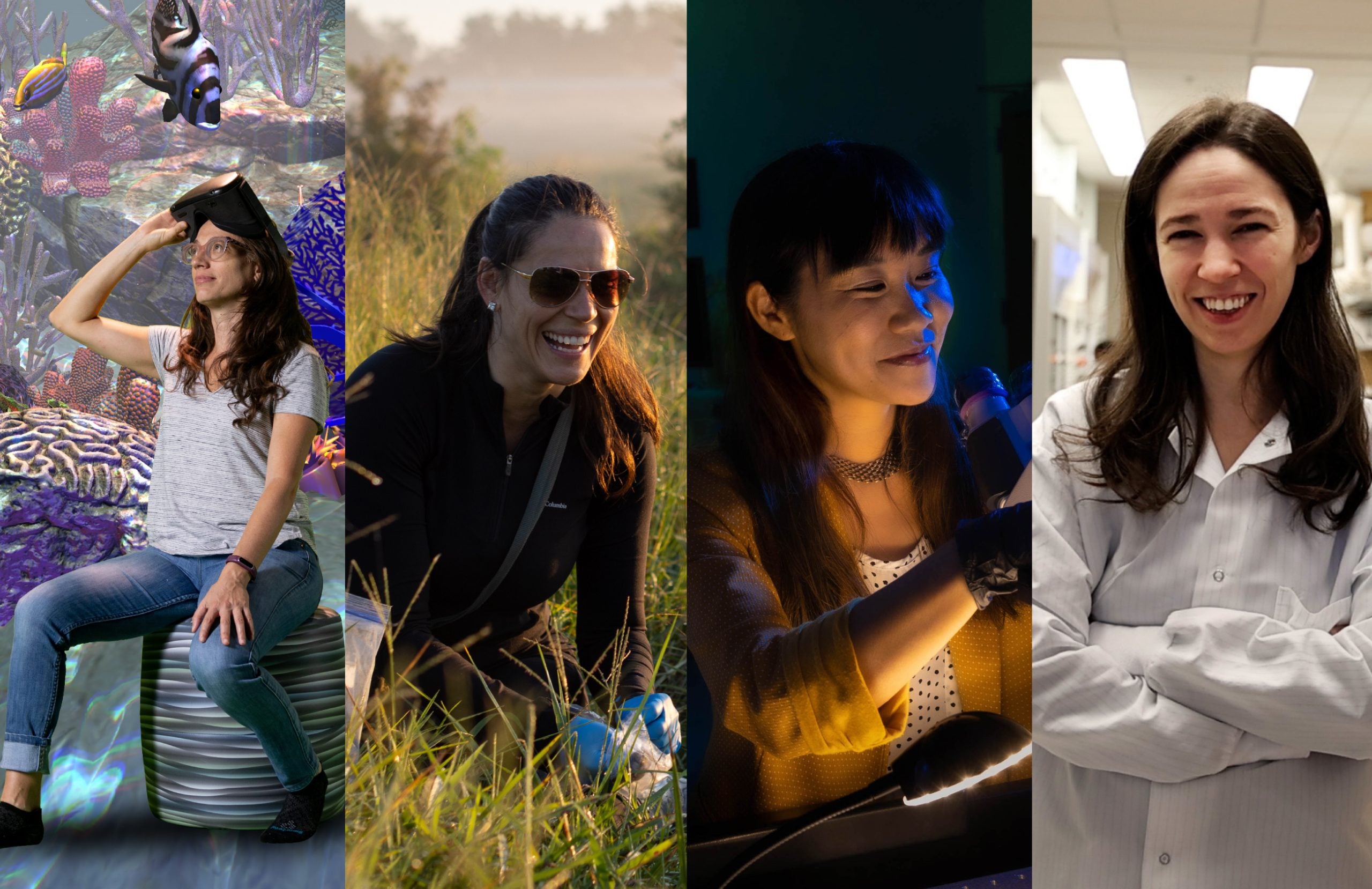 Images of female researchers from UNC.