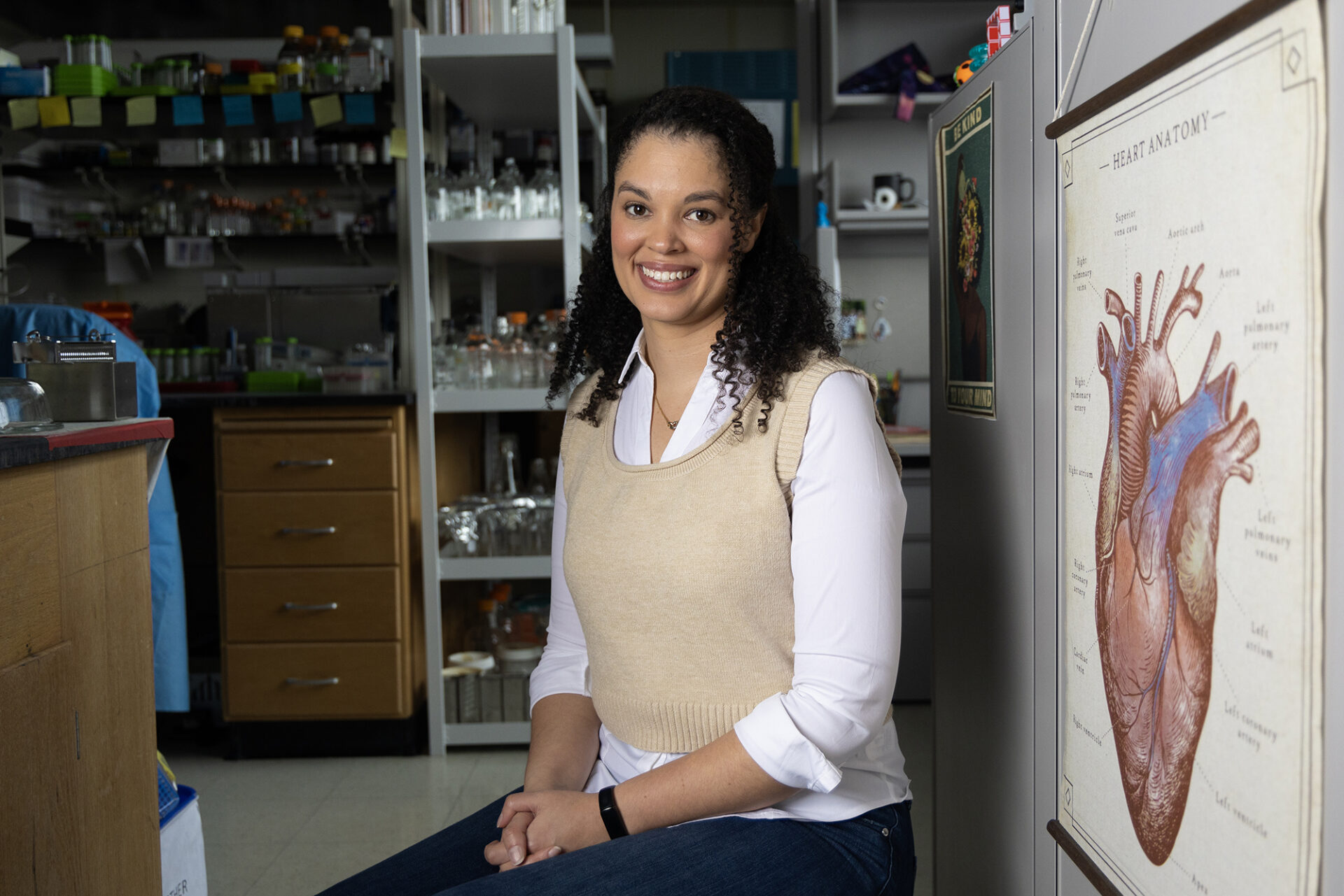 Whitney Edwards in her lab