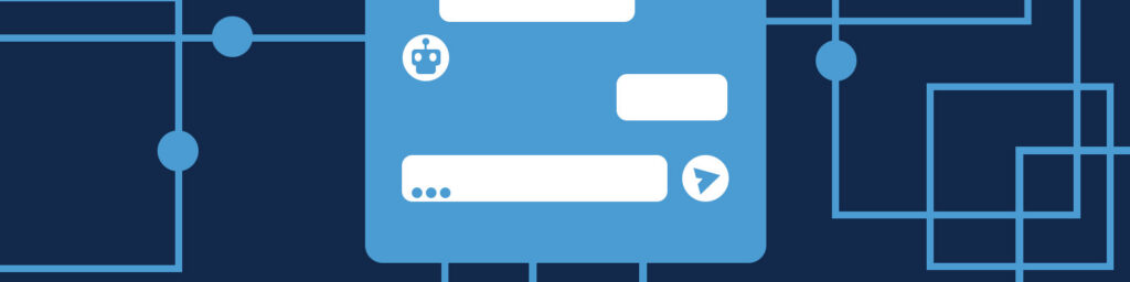 Decorative image of an AI chatbox