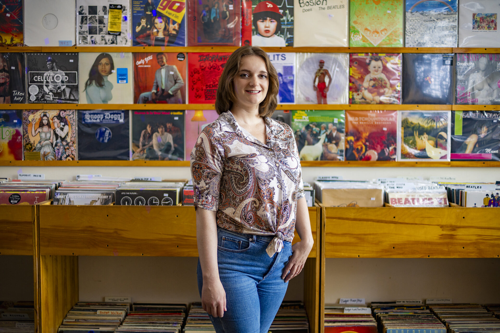 Briana Nave at All Day Records in Carrboro