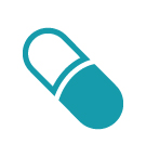 Icon depicting a pill.