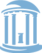 The University of North Carolina's logo mark, a minimalistic rendition of the old well.